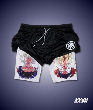 Dragon Ball Z 2-in-1 Gym Shorts - Black 1